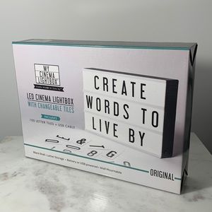 My Cinema Light Box (light up text sign)